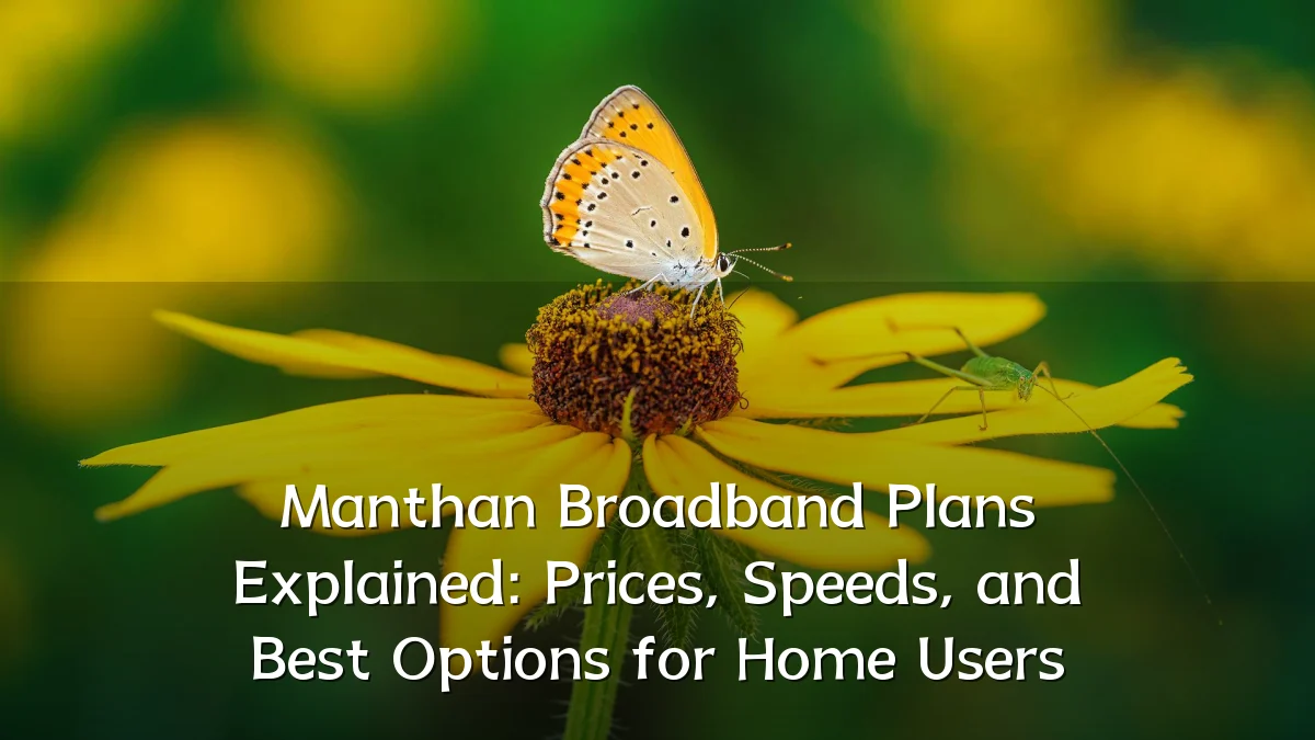Manthan Broadband Plans Explained: Prices, Speeds, and Best Options for Home Users