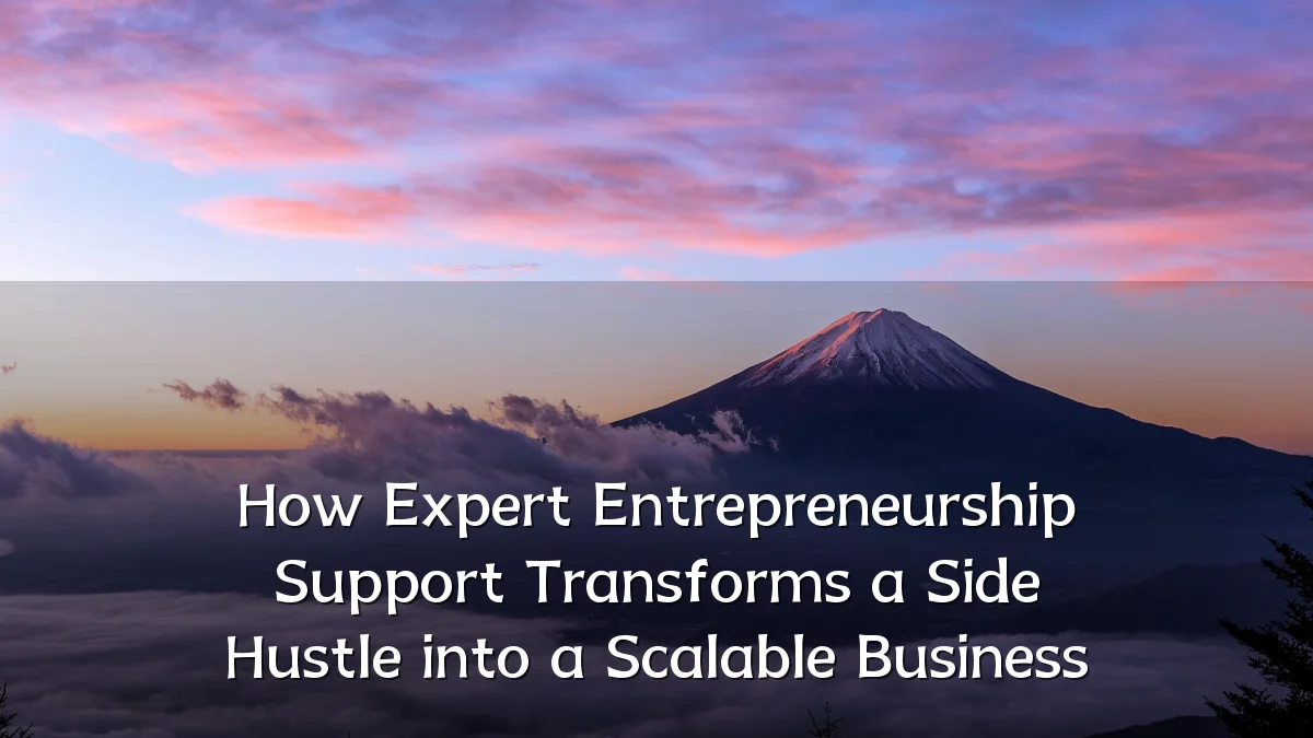 How Expert Entrepreneurship Support Transforms a Side Hustle into a Scalable Business
