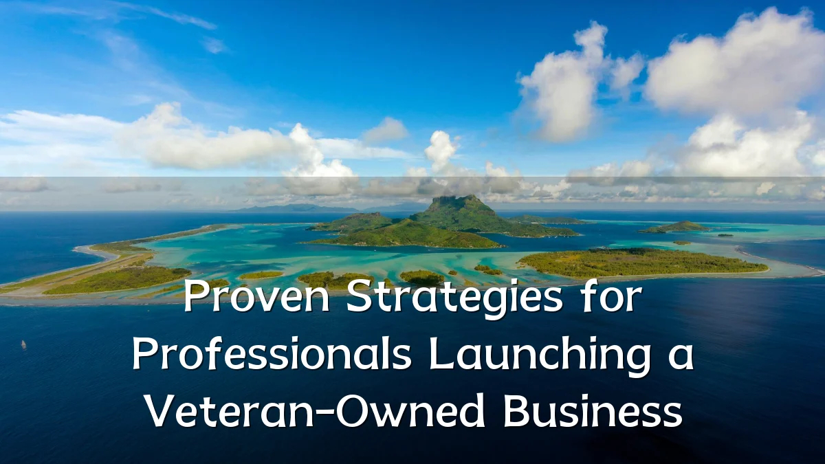 Proven Strategies for Professionals Launching a Veteran-Owned Business
