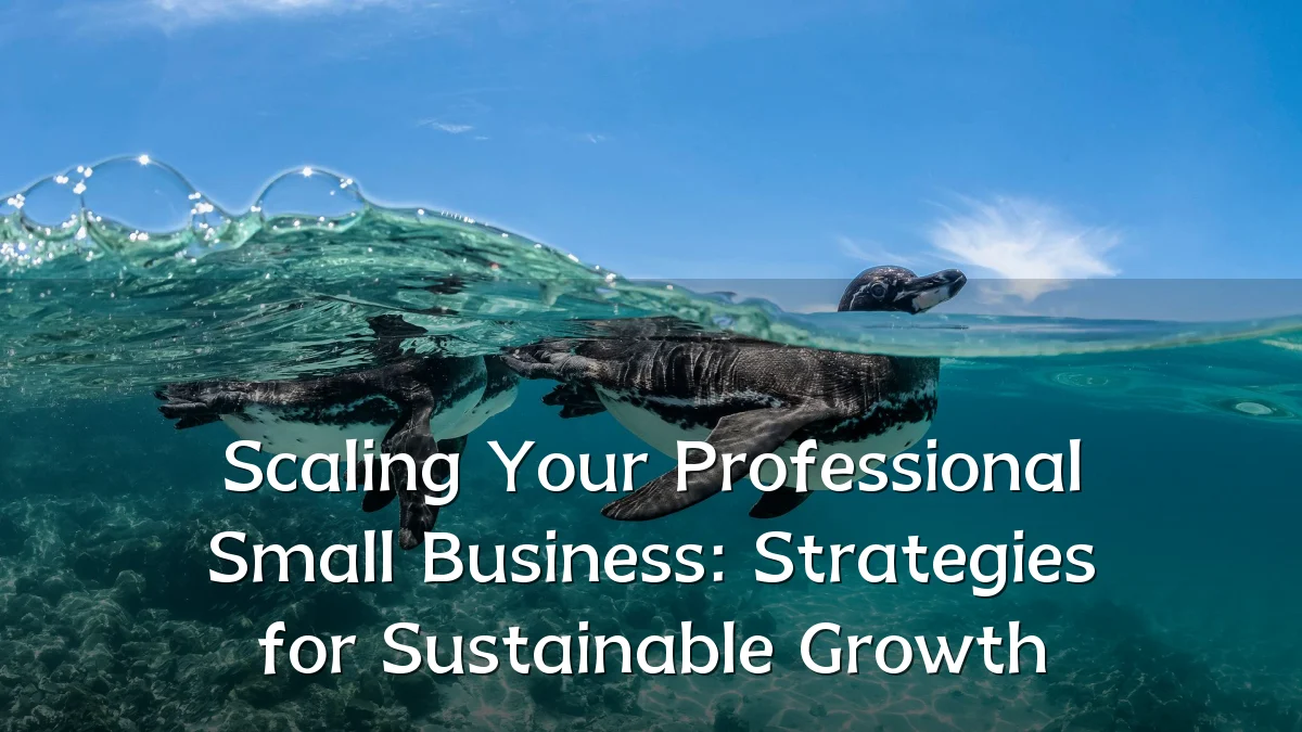 Scaling Your Professional Small Business: Strategies for Sustainable Growth