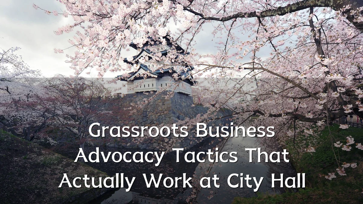 Grassroots Business Advocacy Tactics That Actually Work at City Hall